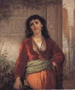 John William Waterhouse The Unwelcome Companion-A Street Scene in Cairo oil